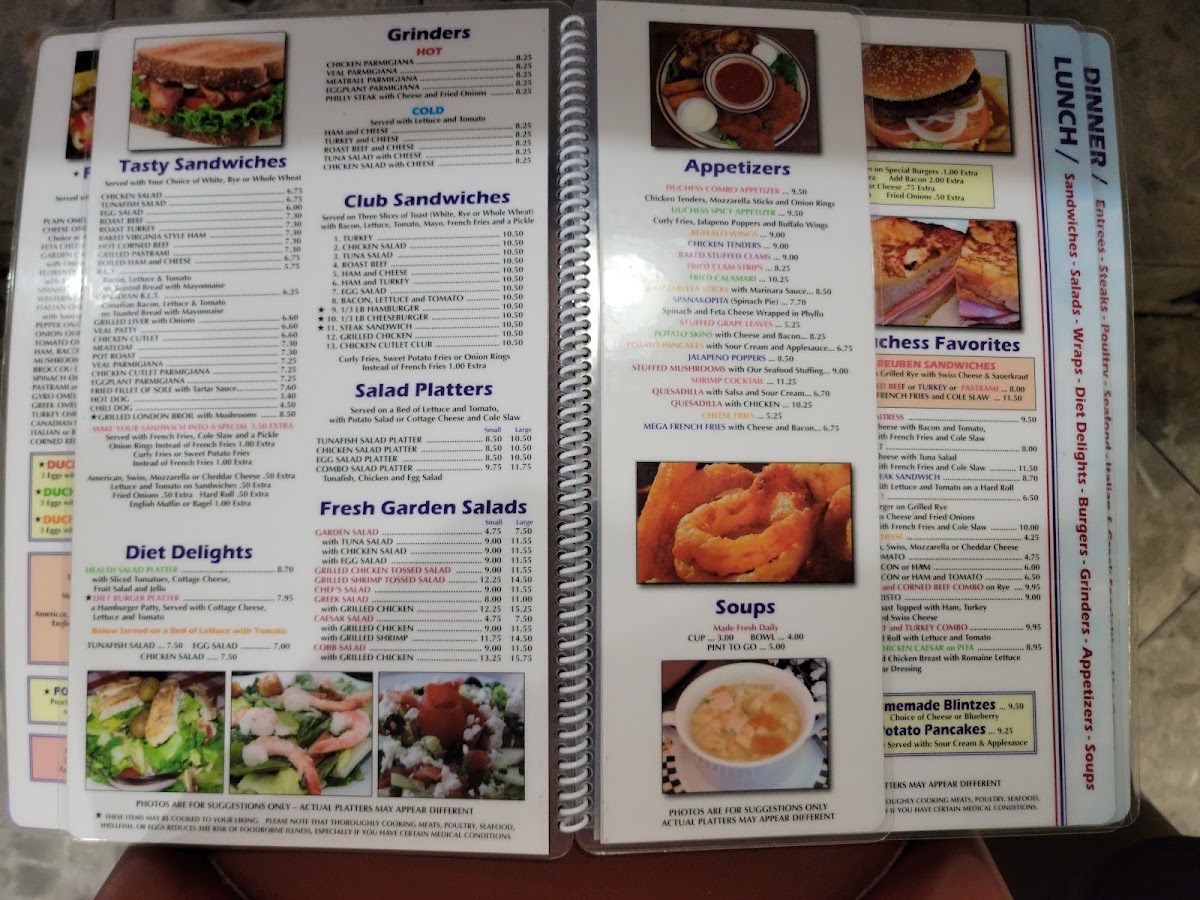 Duchess Diner Menu - Image 4